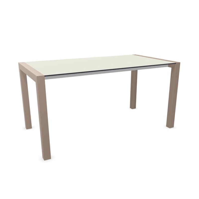 KRISTALIA table extensible SUSHI avec plateau en stratifié 150x80 cm