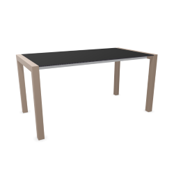 KRISTALIA table extensible SUSHI avec plateau en stratifié 150x80 cm