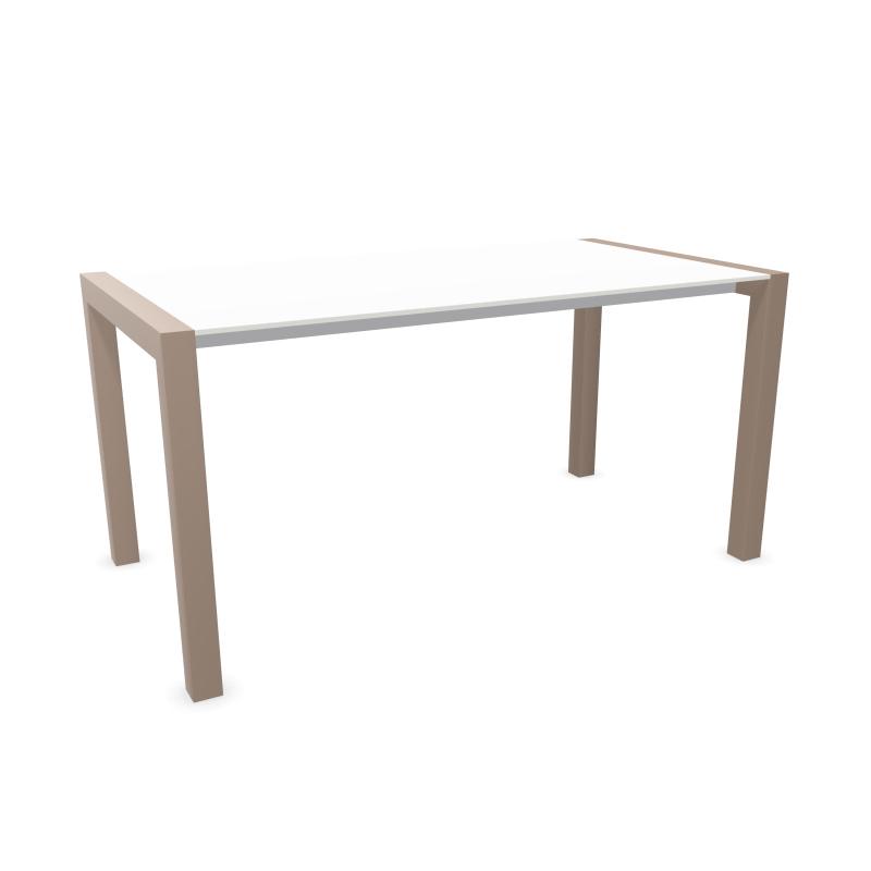 KRISTALIA table extensible SUSHI avec plateau en stratifié 150x80 cm