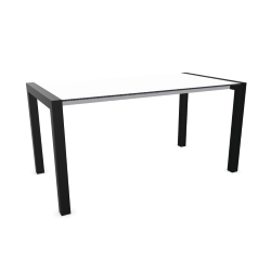 KRISTALIA table extensible SUSHI avec plateau en stratifié 150x80 cm
