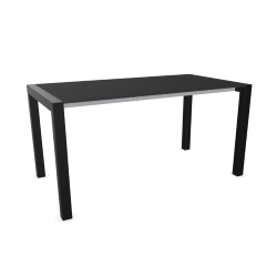 KRISTALIA table extensible SUSHI avec plateau en stratifié 150x80 cm