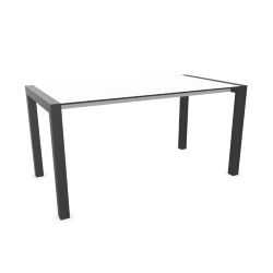KRISTALIA table extensible SUSHI avec plateau en stratifié 150x80 cm