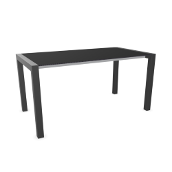 KRISTALIA table extensible SUSHI avec plateau en stratifié 150x80 cm