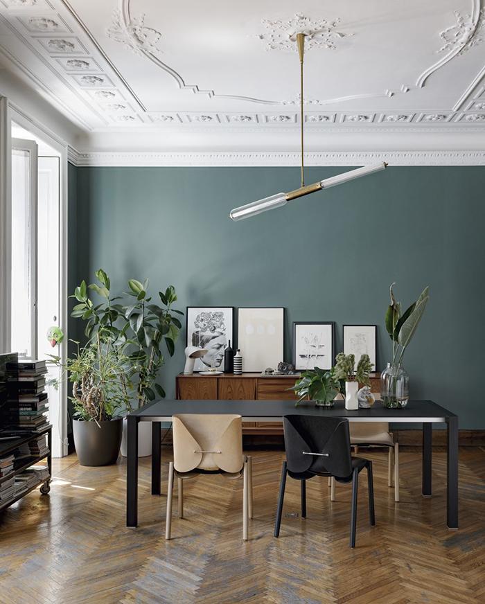 KRISTALIA table extensible SUSHI avec plateau en stratifié 177x80 cm