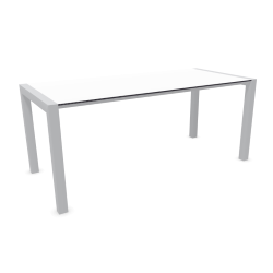 KRISTALIA table extensible SUSHI avec plateau en stratifié 177x80 cm