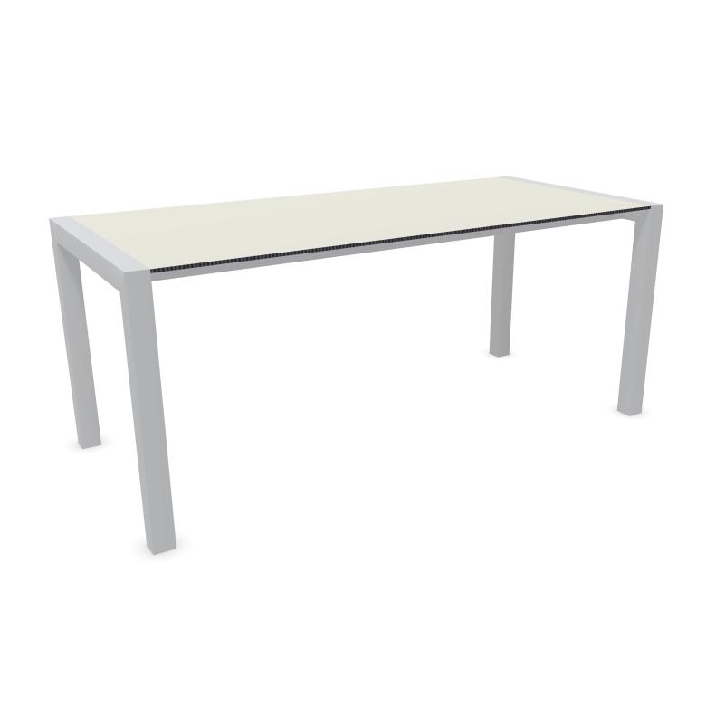 KRISTALIA table extensible SUSHI avec plateau en stratifié 177x80 cm