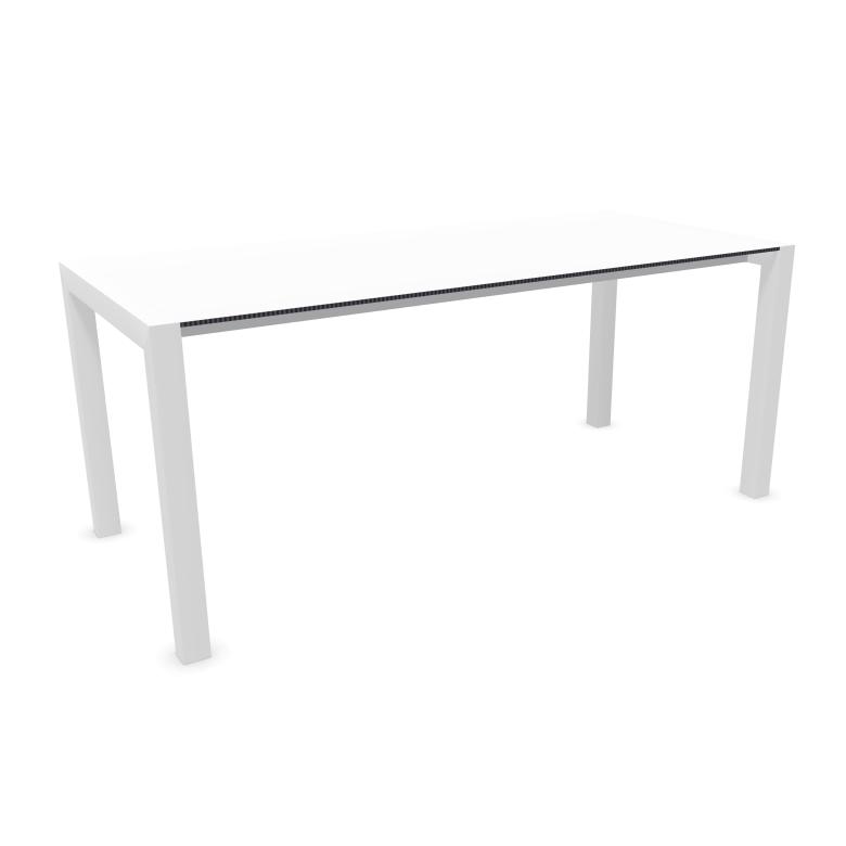 KRISTALIA table extensible SUSHI avec plateau en stratifié 177x80 cm