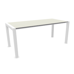 KRISTALIA table extensible SUSHI avec plateau en stratifié 177x80 cm
