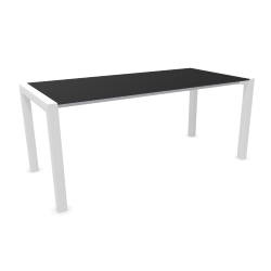 KRISTALIA table extensible SUSHI avec plateau en stratifié 177x80 cm