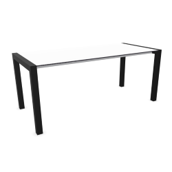 KRISTALIA table extensible SUSHI avec plateau en stratifié 177x80 cm