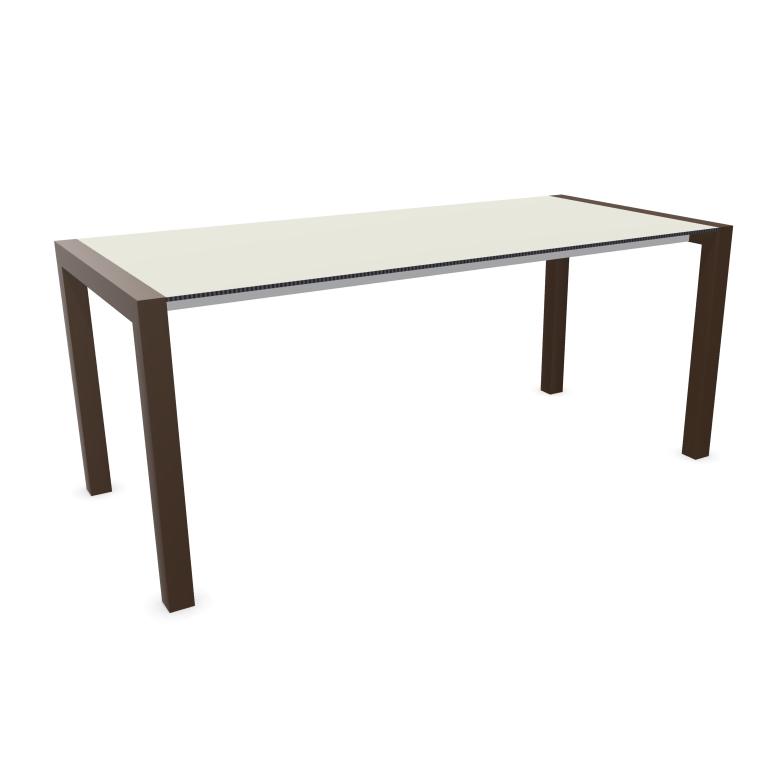 KRISTALIA table extensible SUSHI avec plateau en stratifié 177x80 cm