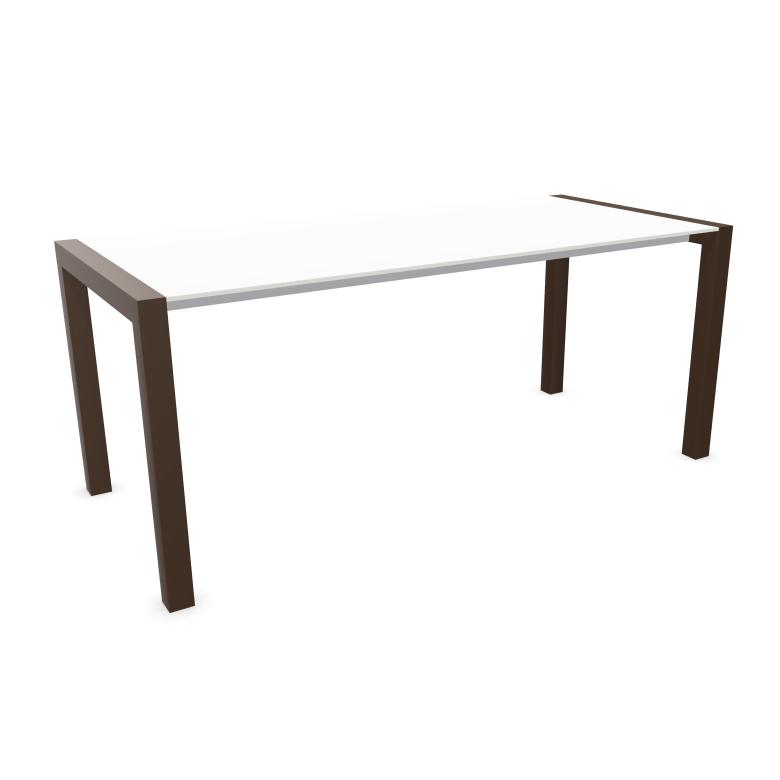 KRISTALIA table extensible SUSHI avec plateau en stratifié 177x80 cm