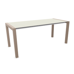 KRISTALIA table extensible SUSHI avec plateau en stratifié 177x80 cm