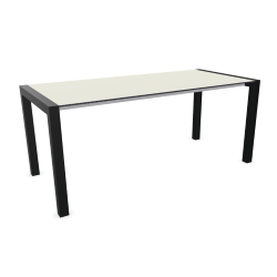 KRISTALIA table extensible SUSHI avec plateau en stratifié 177x80 cm