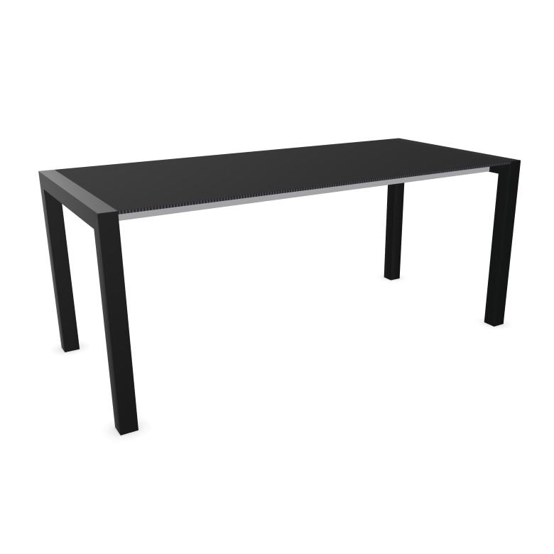 KRISTALIA table extensible SUSHI avec plateau en stratifié 177x80 cm