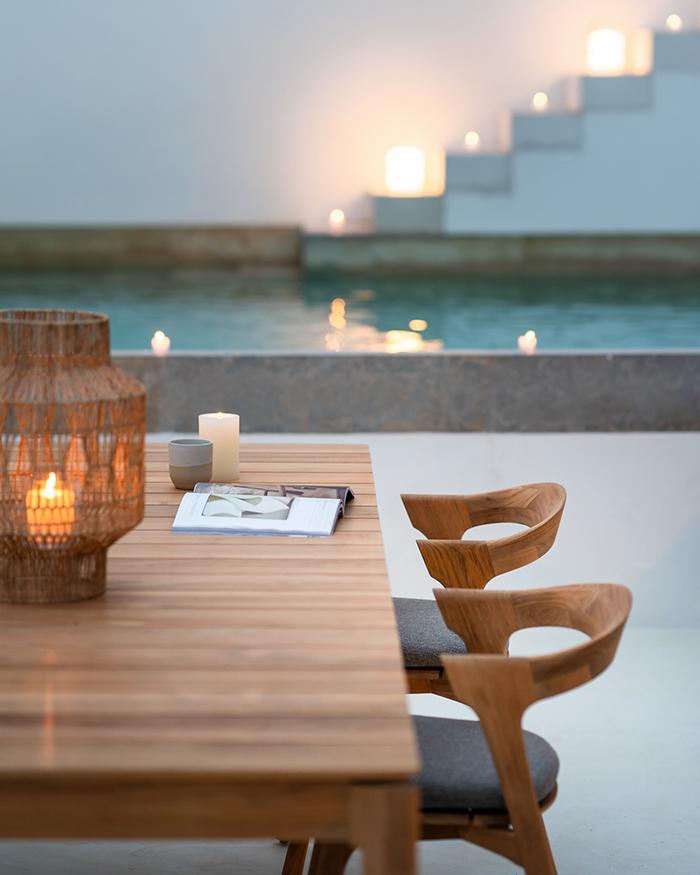 ETHNICRAFT table rectangulaire pour l'extérieur BOK