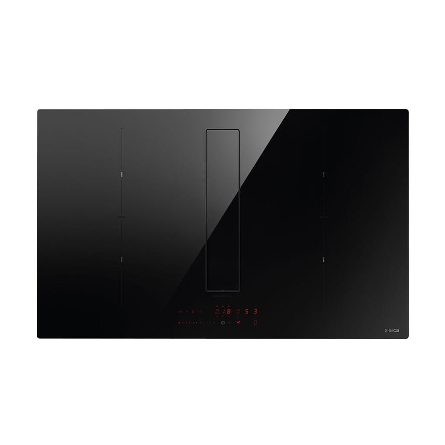 ELICA induction hob with recycling hood NIKOLATESLA FIT XL and KIT0167756 for plinth-in outlet