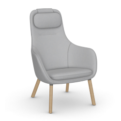 VITRA armchair with loose seat cushion HAL LOUNGE CHAIR in Cosy 2 fabric