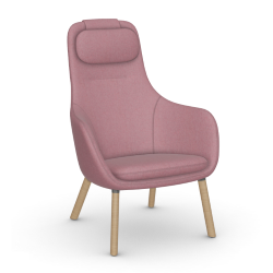 VITRA armchair with loose seat cushion HAL LOUNGE CHAIR in Cosy 2 fabric