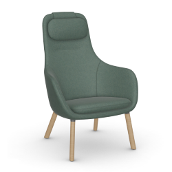 VITRA armchair with loose seat cushion HAL LOUNGE CHAIR in Cosy 2 fabric