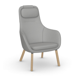 VITRA armchair with loose seat cushion HAL LOUNGE CHAIR in Credo fabric