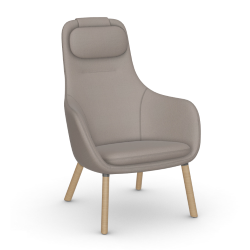 VITRA armchair with loose seat cushion HAL LOUNGE CHAIR in Credo fabric