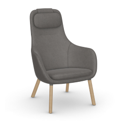 VITRA armchair with loose seat cushion HAL LOUNGE CHAIR in Credo fabric