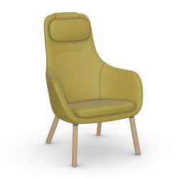 VITRA armchair with loose seat cushion HAL LOUNGE CHAIR in Credo fabric