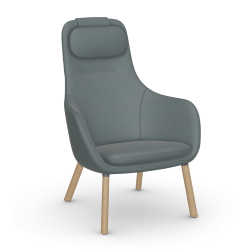 VITRA armchair with loose seat cushion HAL LOUNGE CHAIR in Credo fabric