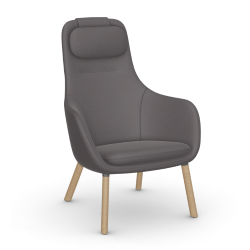 VITRA armchair with loose seat cushion HAL LOUNGE CHAIR in Credo fabric