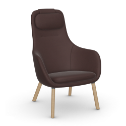 VITRA armchair with loose seat cushion HAL LOUNGE CHAIR in Credo fabric