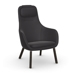 VITRA armchair with loose seat cushion HAL LOUNGE CHAIR in Credo fabric