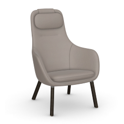 VITRA armchair with loose seat cushion HAL LOUNGE CHAIR in Credo fabric
