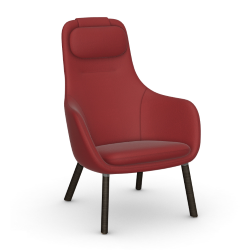 VITRA armchair with loose seat cushion HAL LOUNGE CHAIR in Credo fabric