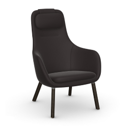 VITRA armchair with loose seat cushion HAL LOUNGE CHAIR in Credo fabric
