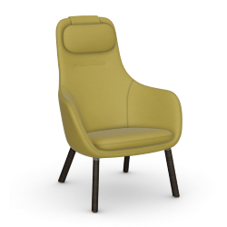 VITRA armchair with loose seat cushion HAL LOUNGE CHAIR in Credo fabric