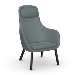 VITRA armchair with loose seat cushion HAL LOUNGE CHAIR in Credo fabric