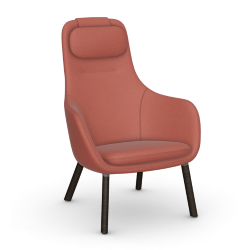 VITRA armchair with loose seat cushion HAL LOUNGE CHAIR in Credo fabric