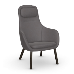 VITRA armchair with loose seat cushion HAL LOUNGE CHAIR in Credo fabric