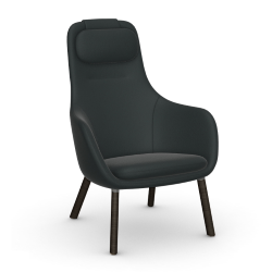 VITRA armchair with loose seat cushion HAL LOUNGE CHAIR in Credo fabric