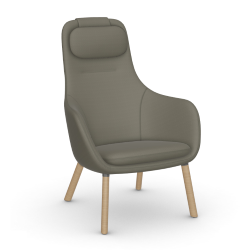 VITRA armchair with loose seat cushion HAL LOUNGE CHAIR in Dumet fabric