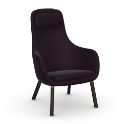 VITRA armchair with loose seat cushion HAL LOUNGE CHAIR in Dumet fabric