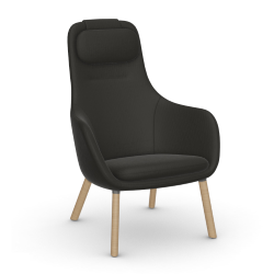 VITRA armchair with loose seat cushion HAL LOUNGE CHAIR in Volo fabric