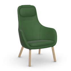 VITRA armchair with loose seat cushion HAL LOUNGE CHAIR in Volo fabric