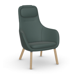 VITRA armchair with loose seat cushion HAL LOUNGE CHAIR in Volo fabric