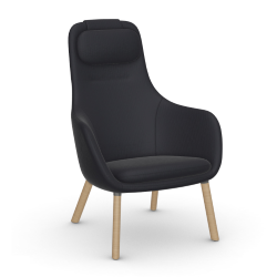 VITRA armchair with loose seat cushion HAL LOUNGE CHAIR in Volo fabric
