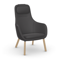 VITRA armchair with loose seat cushion HAL LOUNGE CHAIR in Volo fabric