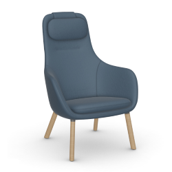 VITRA armchair with loose seat cushion HAL LOUNGE CHAIR in Volo fabric