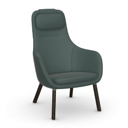 VITRA armchair with loose seat cushion HAL LOUNGE CHAIR in Volo fabric