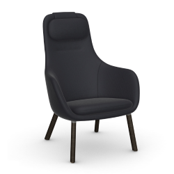 VITRA armchair with loose seat cushion HAL LOUNGE CHAIR in Volo fabric